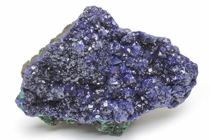 Sparkling Azurite and Malachite Crystal Association - China #217682